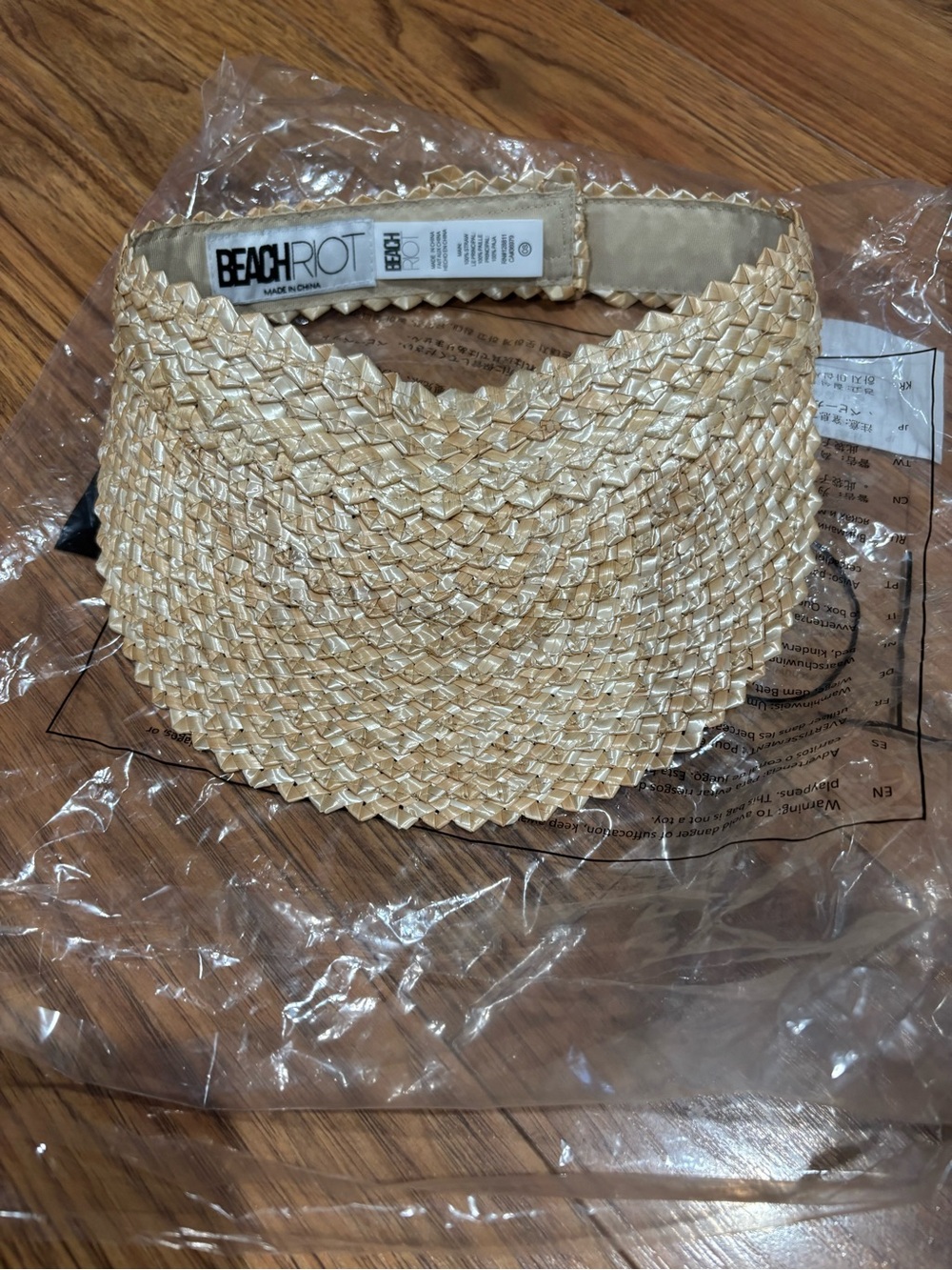 BEACH RIOT Straw Visor